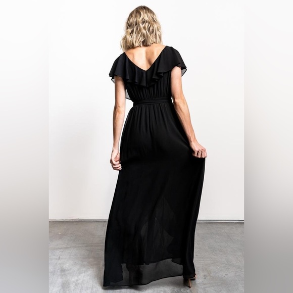 (Black) unused ‘Katy’s ruffle maxi dress’ Baltic Born - Picture 6 of 12